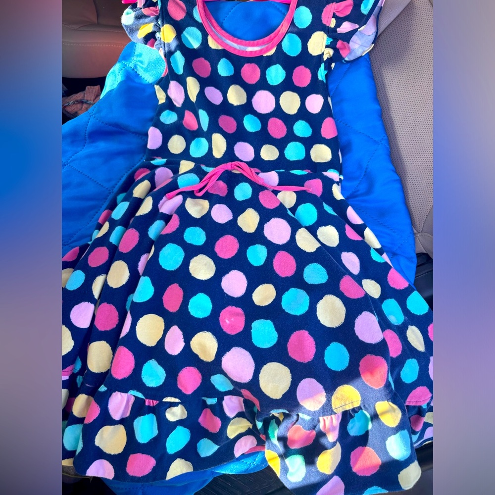 Eleanor Rose Multi-Dot Size 8/10 skater style dress